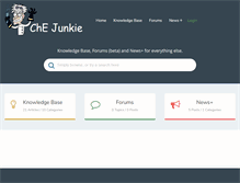 Tablet Screenshot of chejunkie.com